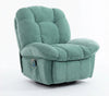 Fauteuil vert émeraude, ports USB sur l’accoudoir, base pivotante